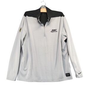 Nike Dri-Fit Brickyard Crossing 1/4 Zip Pullover Embroidered Logo Gray Size L
